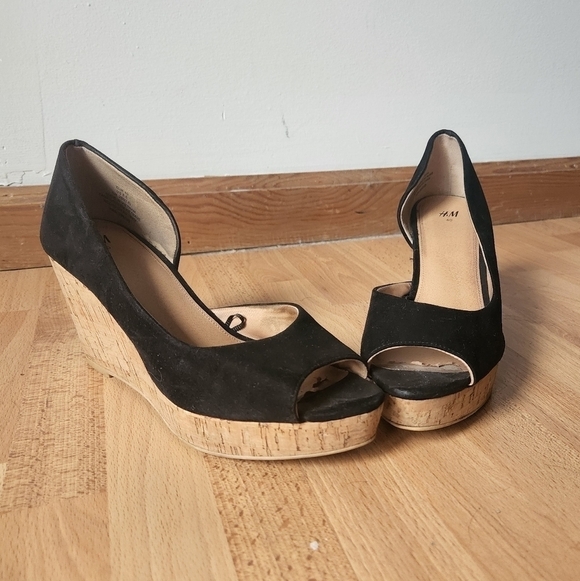 H&M Shoes - H&M peeptoe wedges